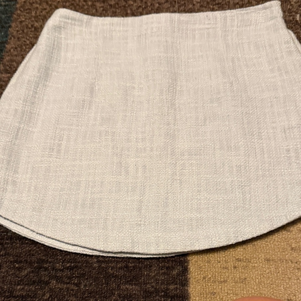 Abercrombie & Fitch Cream A-Line Mini Skirt